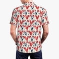thumbnail image 4 of Balery Roosters Printed Men’s Short Sleeve Polo Shirt, Midweight Men's Shirt,Golf Polo shirts -Medium, 4 of 9