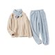 thumbnail image 1 of Conjunto de suave de 2 piezas para mujer, pantalones de jersey, ropa de dormir cálida de felpa, forro suave Yuyangstore Pijamas de invierno para mujer, 1 of 8