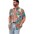 thumbnail image 1 of Mens Summer Tropical Shirts Short Sleeve Button Down Aloha Hawaiian Shirts, 1 of 7