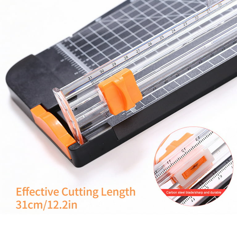 857A5 Photo Trimmer DIY Paper Cutter Sliding Portable Mini Trimmer with  Foldable Ruler Accurate Scrapbook Trimmer