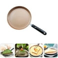 thumbnail image 6 of Raindrops 1Pc Golden Nonstick Frying Pan Kitchen Cooking Pan with Anti Scald Handle, 6 of 8