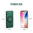 thumbnail image 2 of Wireless Power Bank,Kepeak 10000mAh Portable Phone Charger in 4 Cable, Wireless Charging for iPhone, Samsung, iPad,Green, 2 of 11