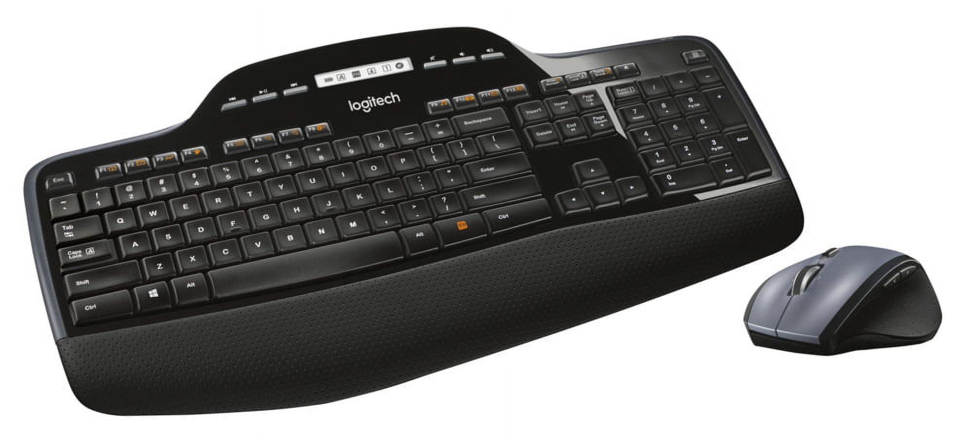 920-002416 Black Desktop Keyboard/Mouse, Wireless Usb, Set, Mk710 Logitech