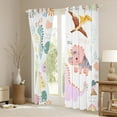 thumbnail image 3 of Feelyou Funny Jungle Dino Curtains Pack of 2 (42x84 Each) for Teens, Cute Cartoon Dinosaur Curtains Blackout, Animal Theme Bedroom Curtains, Curtains and Drapes Home Decor, 3 of 6