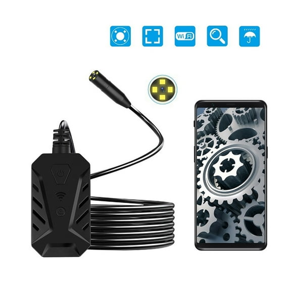 F230 Auto Focus WIFI Endoscope 3X Zoom 5.0MP HD1944P LEDs Wireless Industrial Inspection Snake Borescope Camera IP67 Waterproof , User-Friendly Borescopes