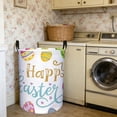 thumbnail image 5 of Easter Laundry Hamper, Foldable Storage Basket with Handles for Clothes, Toys, and Home Decor, Linen Collapsible Bin for Organization, 16.5x13.4 Inches, 5 of 7