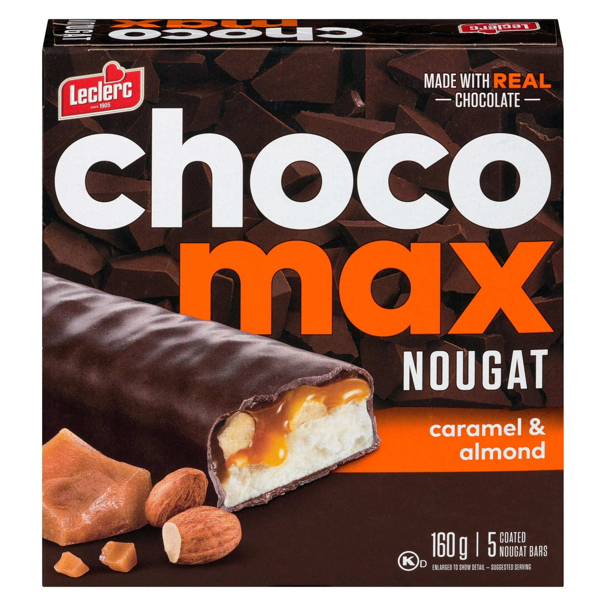 Chocomax Barres de Nougat Caramel et Amande