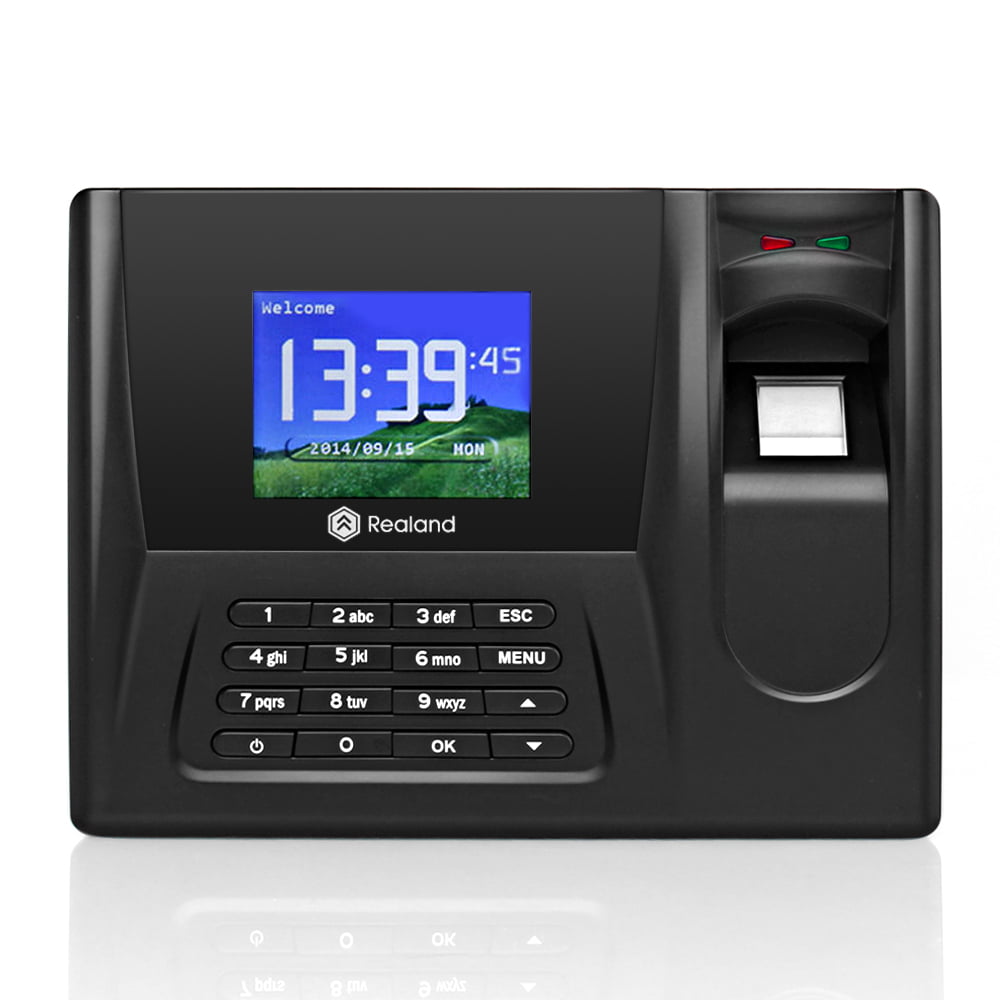 Fingerprint Attendance Machine Time Clock Employee Payroll Recorder USB Flash 