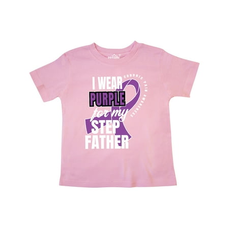 

Inktastic Chronic Pain I Wear Purple For My Step Father Gift Toddler Boy or Toddler Girl T-Shirt