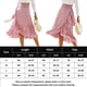 thumbnail image 2 of Faldas Midi De Verano Faldas midi divididas irregulares para mujer Falda bohemia con estampado floral de gasa (Rosa XL) Cgtredaw para Mujer Rosa T XL, 2 of 6