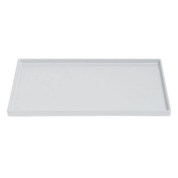 HUBERT® Small Display Tray White Melamine - 9 3/4" L x 6 3/4" W x 1/2" H
