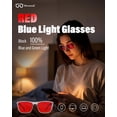 thumbnail image 3 of Gafas Bloomoak con Lentes Rojas Antiluz Azul y Doble AR, 3 of 8