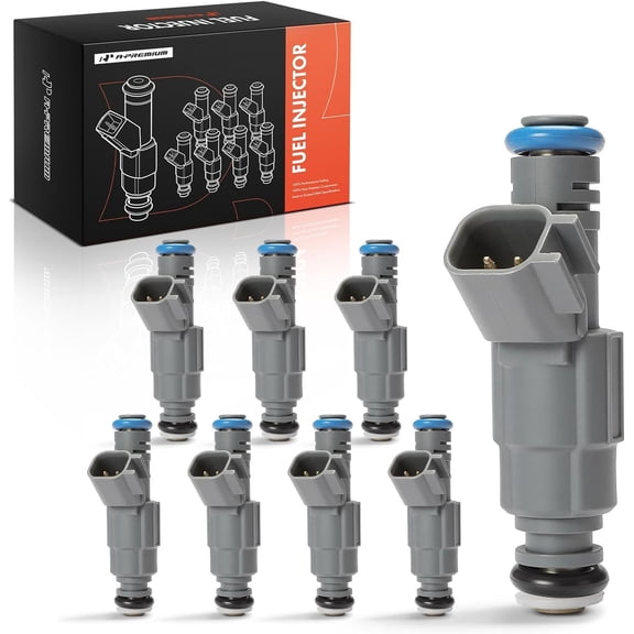 A-Premium Fuel Injectors Compatible with Ford Crown Victoria 2001-2004 & Lincoln Town Car 2001-2002 & Mercury Grand Marquis 2001-2002, V8 4.6L, Set of 8, Replace# 822-11142