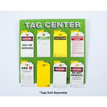 

ZING Green 2670 ZING Safety Tag Center 8 Hook