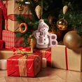 thumbnail image 4 of Moocorvic 26 Initial Letters Christmas Tree Decoration Pink Snowman Hanging Xmas Ornaments(B), 4 of 5