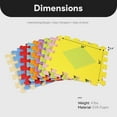 thumbnail image 4 of BalanceFrom 36-Pack 12”x12” Interlocking Puzzle Play Mat, 0.4” Thick, Shapes, 4 of 10