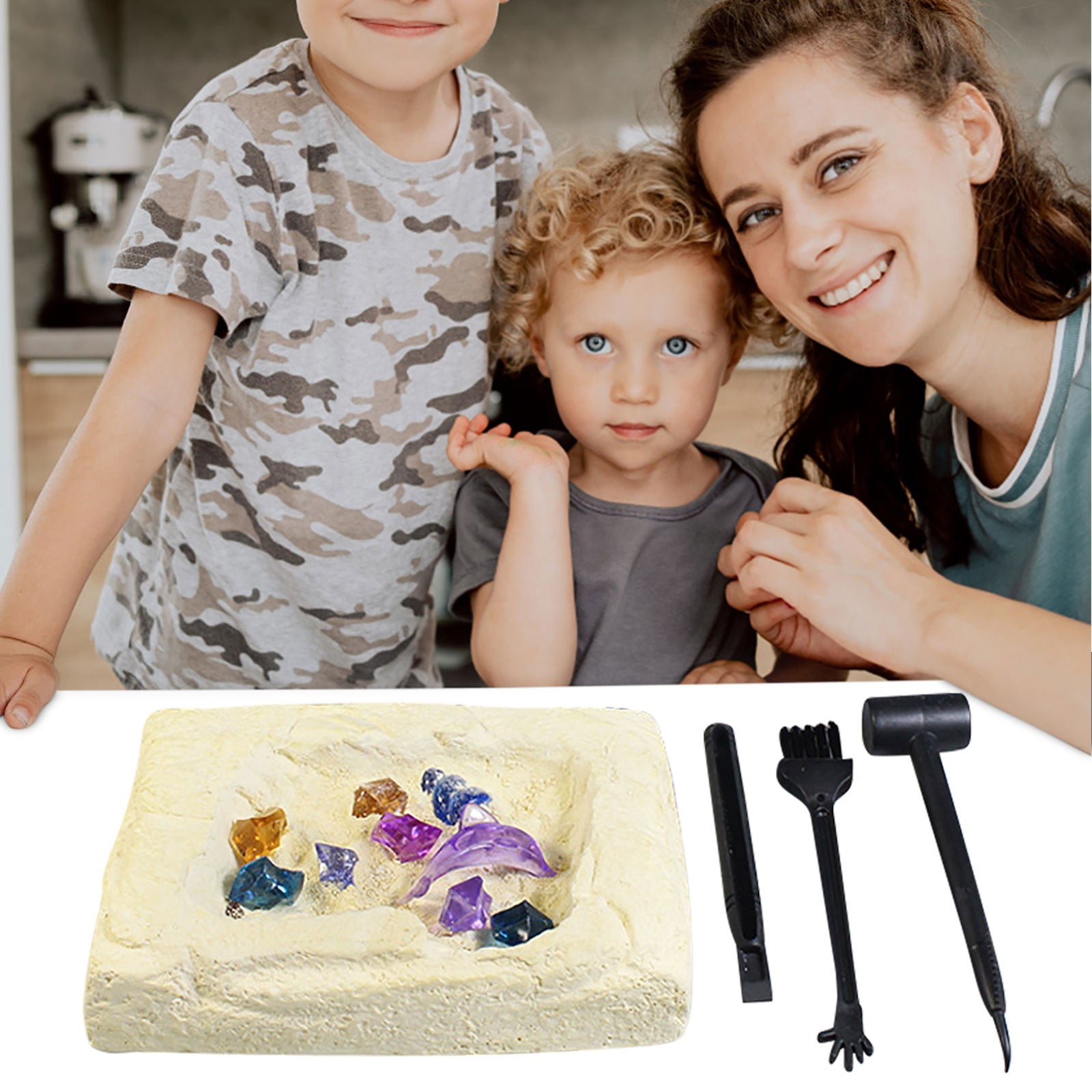 ride on toys for 2 year old boys Princess Series Archaeological Gem Excavation Gem Toy Diy Hand