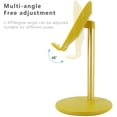 thumbnail image 3 of Adjustable Cell Phone Stand for Desk, Hands-Free Cell Phone Holder - Yellow, 3 of 6
