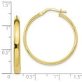 thumbnail image 3 of Leslie's Real 10kt Yellow Gold Gold Polished Hoop Earrings; for Adults and Teens; for Women and Men, 3 of 3