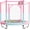 Pink/Blue, variant on 60" Trampoline for , 5 FT Indoor & Outdoor Trampoline with Basketball Hoop, Safety Enclosure, Birthday Gifts for , Gifts for Boy and Girl, 3-8