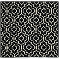 thumbnail image 2 of SAFAVIEH Cambridge Julian Geometric Wool Area Rug, Black/Ivory, 6' x 6' Square, 2 of 4