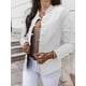 thumbnail image 4 of Blazer negro con botones informales para mujer, Blazers ajustados de manga larga para primavera para mujer, abrigo de oficina gris Ol, ropa con envío directo, 4 of 5