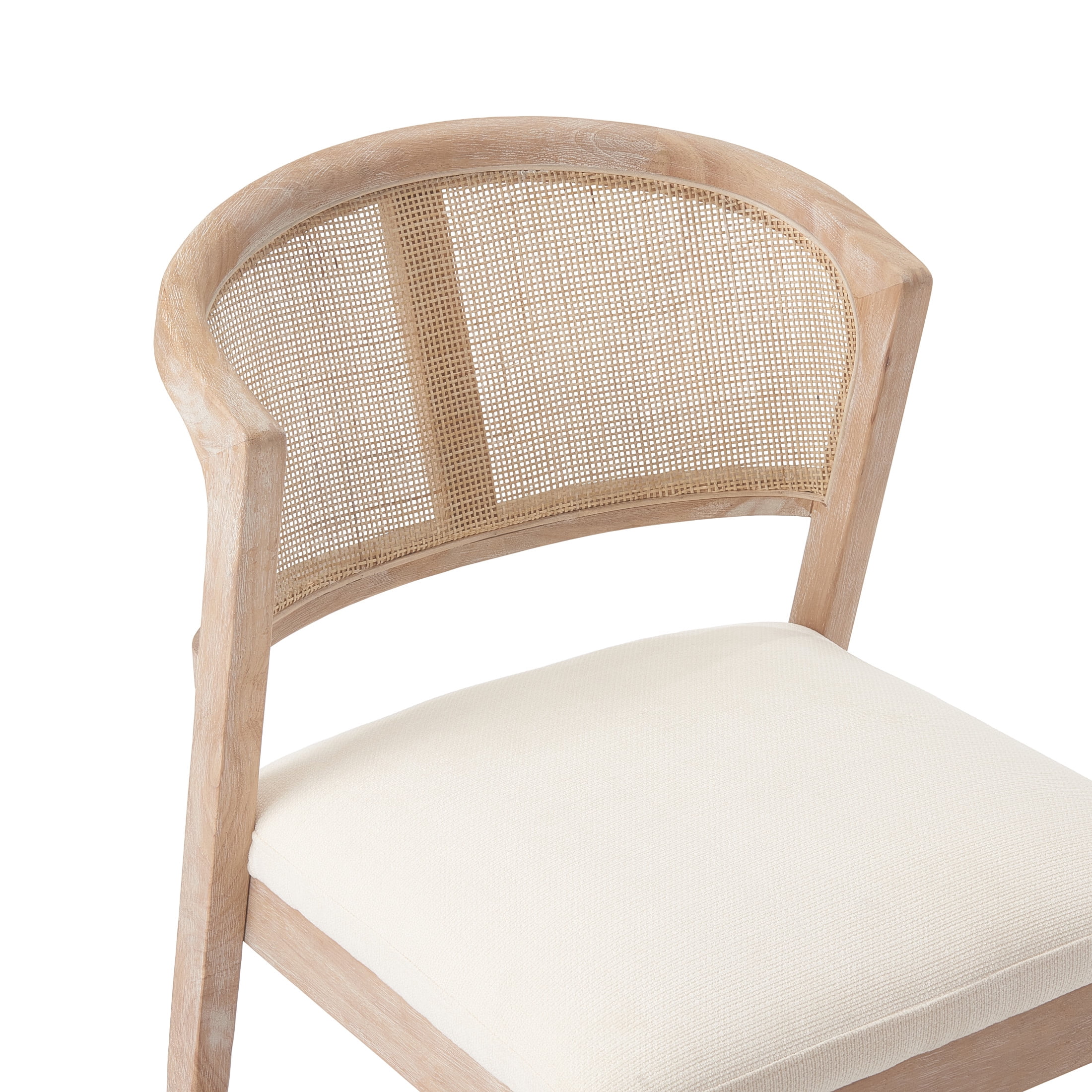 Christopher Knight Home Modern Armless Dining Chairs with Cane Back, Wood Frame, Natural, Set of 6