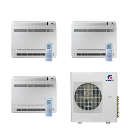 

Gree 36 000 BTU Multi21+ Tri-Zone Floor Console Mini Split Air Conditioner Heat Pump 208/230V SEER 21 (12-12-18)