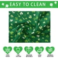 thumbnail image 5 of St Patricks Day Gradient Green Shamrock Tablecloth Round Washable Table Covers for Indoor Outdoor Dining Table Home Party Decorations 60x60 Inch, 5 of 6