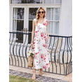 thumbnail image 4 of Ekouaer Nightgowns for Women Sleeveless Sleepshirt Long Print House Dress Tank Nightshirt Maxi Casual Dress with Pockets, 4 of 6