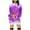 Purple, variant on Womens Christmas Dress Christmas Party Dresses 2024 Women's Christmas Christmas Print Hoodie Dress