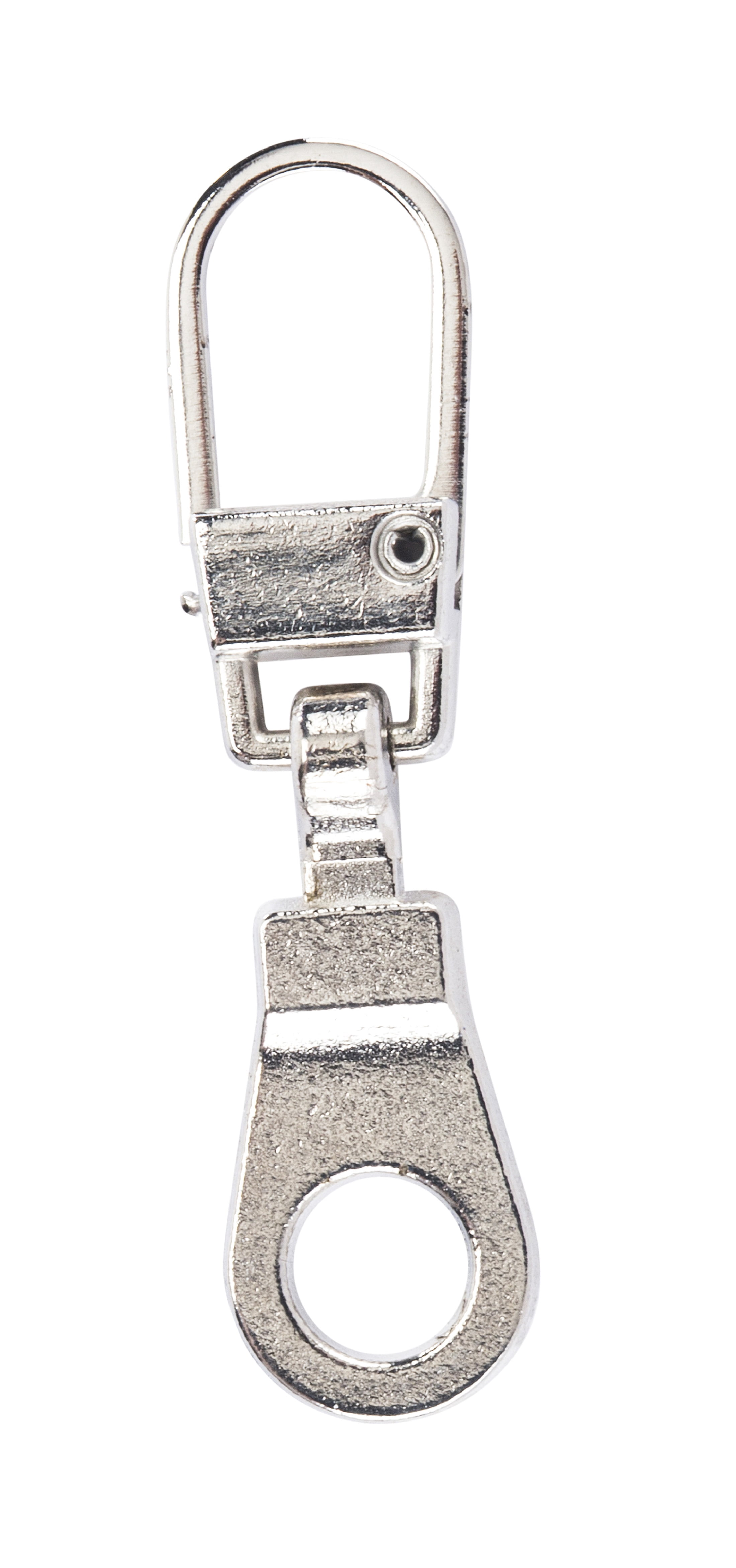 (2 pack) Coats & Clark Zipper Pulls, Metal, Pop Top Silver