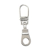 Coats & Clark Zipper Pulls, Metal, Pop Top Silver