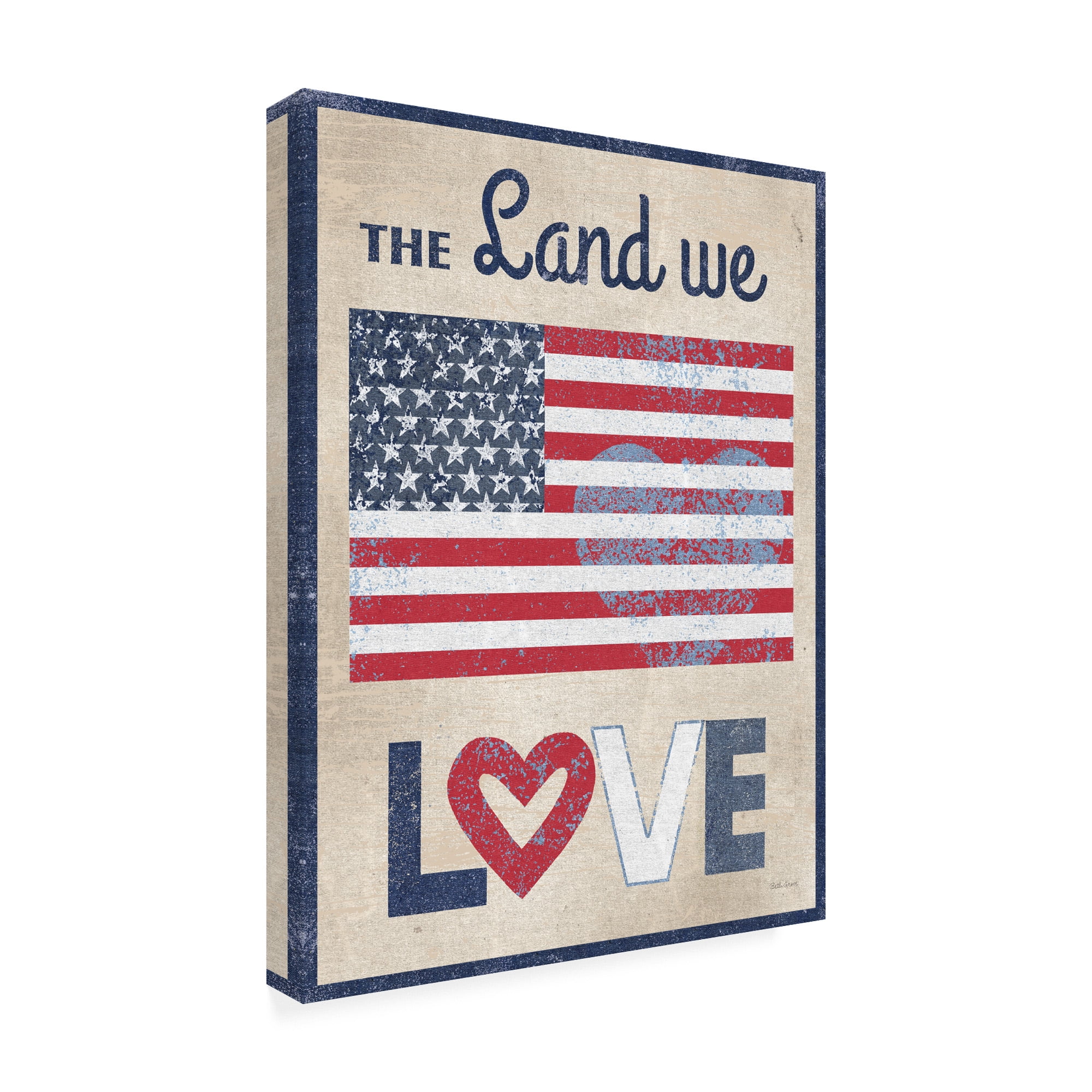Trademark Fine Art 'The Land We Love Dark' Canvas Art by Beth Grove