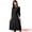 Black, variant on DARING DIVA Women's Outfit A-Line Keyhole Neck Spring Classy Midi Dresses for Work XS Royal Blue