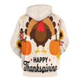 thumbnail image 3 of Happy Thanksgiving Pumpkin Turkey 3D Print Hoodie Men Women Autumn Thin Pullover Sweatshirt Vintage Streetwear Tops, 3 of 6