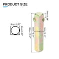 thumbnail image 2 of Uxcell Door Knob Spindle 50x8mm, 1 Pack Door Handle Spindle Bar Carbon Steel Replacement for Most Mortise Type Door Knob, 2 of 7