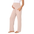 thumbnail image 2 of SROBPTY Maternity Pants High Waist Straight with Pockets Breathable Stretch for Women, 2 of 5
