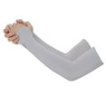 thumbnail image 2 of Arm Sleeve for Women, Simyoung Cooling Arm Sleeves Sun Protection UPF 50 Compression Sun Sleeves for Running, Cycling, Fishing, Golf, Volleyball, Basketball, Baseball & Football (Gray), 2 of 5
