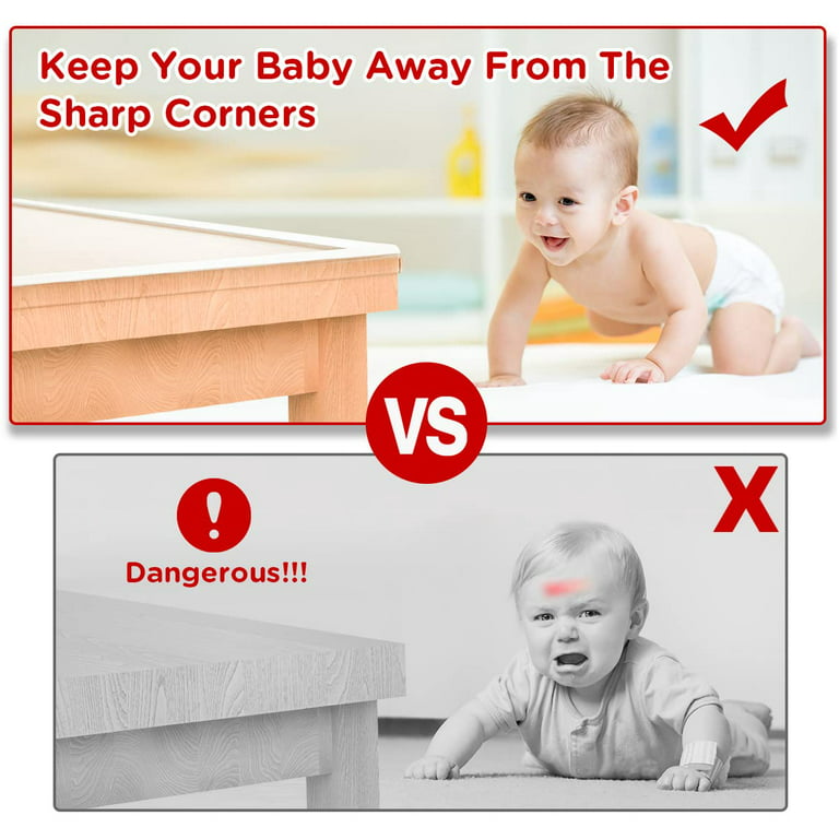 Baby Proofing, Tables Corner Guards Baby Child Safety, 20ft(6m) Soft Bumper  Strip Furniture Clear Toddler Edge Corner Protectors, Desk Edge Cushion