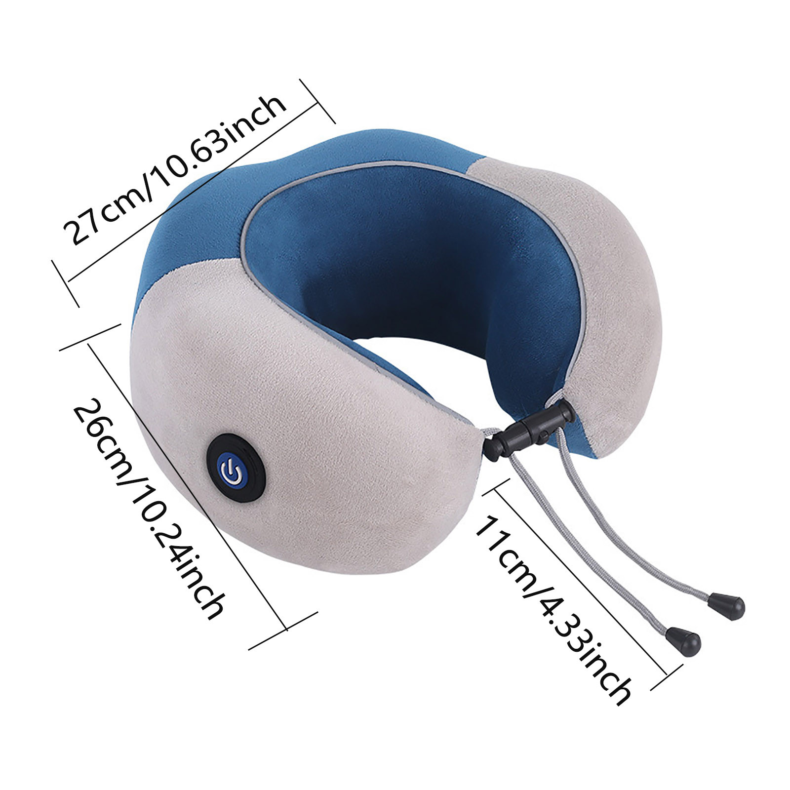 Portable Heated Neck Massager Pillow for Travel Relaxation and Kneading with Intelligent Modes for Men and Women