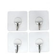 thumbnail image 1 of 6pcs gancho de pared adhesivo fuerte ganchos transparentes gancho sin costuras gancho de pared de cocina, 1 of 7