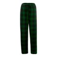 thumbnail image 3 of Men's Comfy Pajama Buffalo Plaid Lounge Pants Woven PJ Bottoms Elastic Waist Trousers Pockets and Drawstring Jersey Trousers, 3 of 4