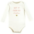 thumbnail image 6 of Hudson Baby Infant Girl Cotton Long-Sleeve Bodysuits, Leopard Hearts, 9-12 Months, 6 of 7