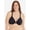 Black, variant on , The Adela, Lightly Padded T-Shirt Bra, Front Close, Support, Breathable Racerback (Women's & Women's Plus)