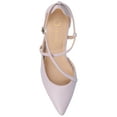 thumbnail image 4 of Journee Womens Galvinn Crisscross Strap Pointed Toe Pumps, Widths Available, 4 of 9