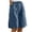 A-Blue74, variant on Women's Wide-Leg Shorts Button Front Elastic Waistband Pocketed Summer Trousers Solid Color Minimalist Beach Bottoms