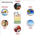 thumbnail image 5 of Personalized Beach Towel with Storage Bag Custom Design Your Own Picture Name Logo Microfiber Towel Soft Absorbent Quick-Drying Bath Towels for Gym Bathroom 31.5 x 63 Inch, 5 of 5