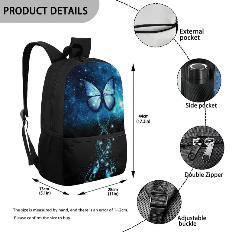 10 inch backpack kids Kuiforti School Backpack For Girls 10-12 Lightweight 17 Inch Kids School Backpack Boys 7-8 School Bags Large Capacity Casual Daypacks Rucksack, Blue
