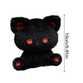 thumbnail image 2 of 5.9" Kawaii Plush Toys, Emo Cat Emo Bear Plush Dolls High-quality Plush Kitten and Bear Dolls Cute Companion Doll Creative Desktop Decor, Birthday Gifts Easter Gifts Valentine's Day Gifts, 2 of 5